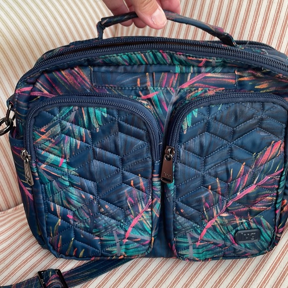 lug Bags Lug Navigator Crossbody Top Handle Bag Tropical Multi Pattern Poshmark
